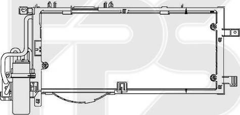 FPS FP 52 K426 - Condenser, air conditioning autospares.lv