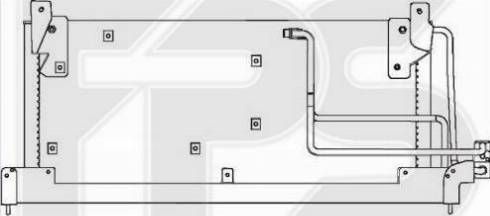 FPS FP 52 K113 - Condenser, air conditioning autospares.lv