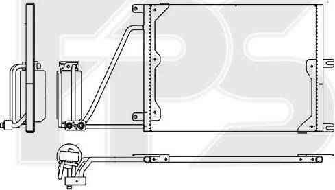 FPS FP 52 K137 - Condenser, air conditioning autospares.lv