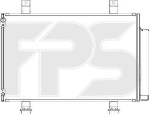 FPS FP 68 K490-X - Condenser, air conditioning autospares.lv