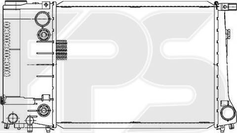 FPS FP 14 A47 - Radiator, engine cooling autospares.lv