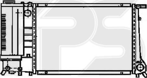 FPS FP 14 A02-X - Radiator, engine cooling autospares.lv