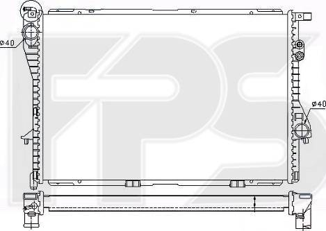 FPS FP 14 A868-X - Radiator, engine cooling autospares.lv