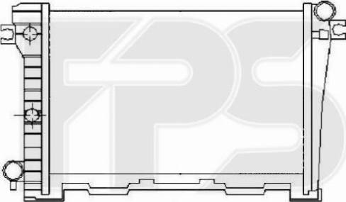 FPS FP 14 A863-X - Radiator, engine cooling autospares.lv