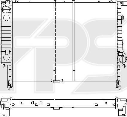 FPS FP 14 A22 - Radiator, engine cooling autospares.lv