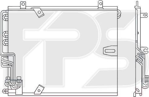 FPS FP 14 K06 - Condenser, air conditioning autospares.lv