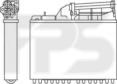 FPS FP 14 N110-X - Heat Exchanger, interior heating autospares.lv