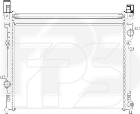 FPS FP 18 A877-X - Radiator, engine cooling autospares.lv