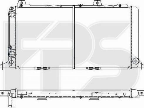 FPS FP 12 A686 - Radiator, engine cooling autospares.lv