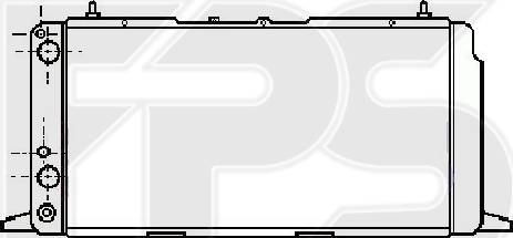 FPS FP 12 A858-X - Radiator, engine cooling autospares.lv