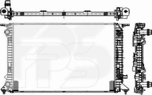 FPS FP 12 A873-X - Radiator, engine cooling autospares.lv