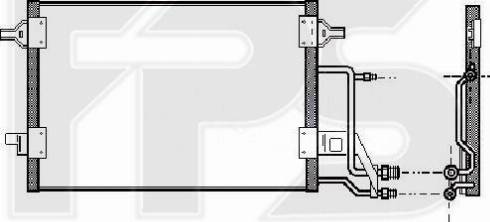 FPS FP 12 K197 - Condenser, air conditioning autospares.lv