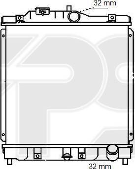 FPS FP 30 A578 - Radiator, engine cooling autospares.lv