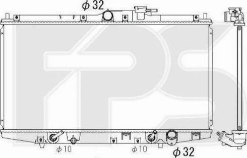 FPS FP 30 A1390 - Radiator, engine cooling autospares.lv