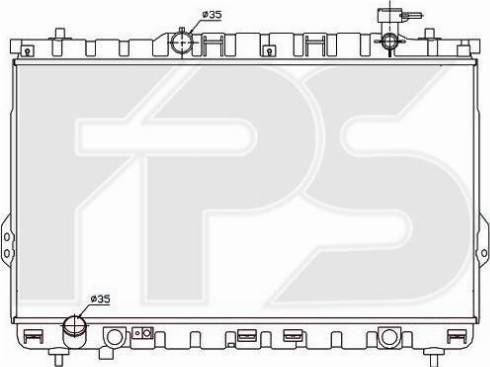 FPS FP 32 A666 - Radiator, engine cooling autospares.lv