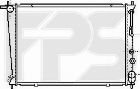 FPS FP 32 A680 - Radiator, engine cooling autospares.lv