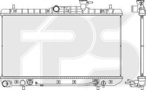 FPS FP 32 A675-X - Radiator, engine cooling autospares.lv