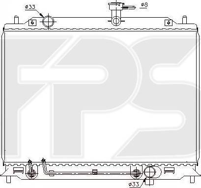 FPS FP 32 A67 - Radiator, engine cooling autospares.lv