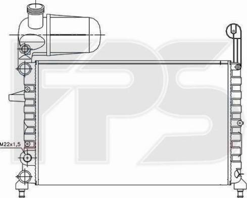 FPS FP 26 A786 - Radiator, engine cooling autospares.lv