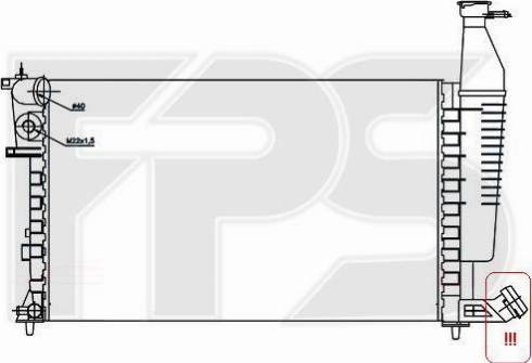 FPS FP 20 A61 - Radiator, engine cooling autospares.lv