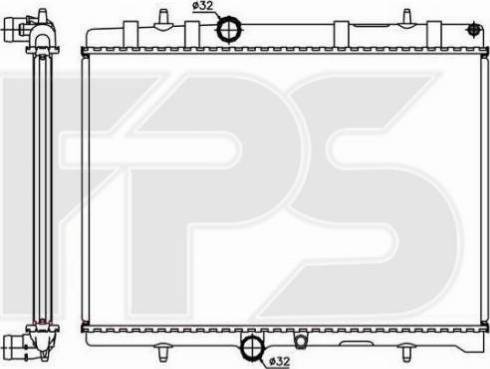 FPS FP 20 A308 - Radiator, engine cooling autospares.lv