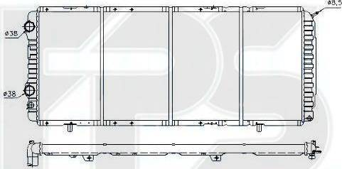 FPS FP 20 A724 - Radiator, engine cooling autospares.lv