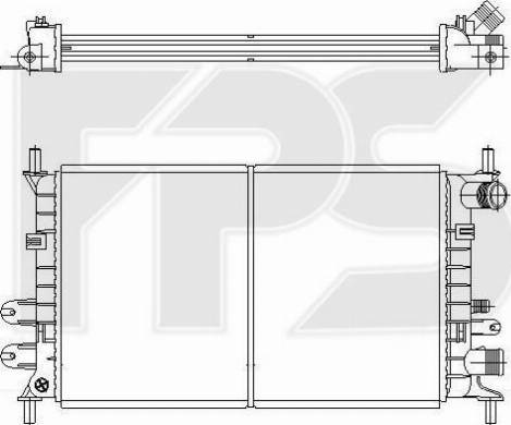 FPS FP 28 A169 - Radiator, engine cooling autospares.lv