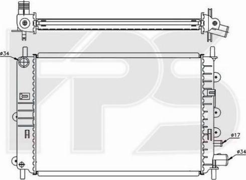 FPS FP 28 A161 - Radiator, engine cooling autospares.lv