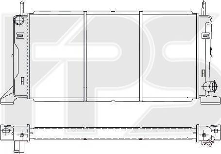 FPS FP 28 A167 - Radiator, engine cooling autospares.lv