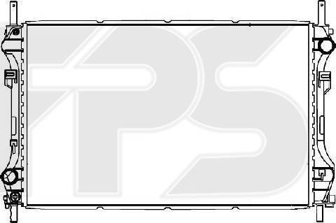 FPS FP 28 A742-X - Radiator, engine cooling autospares.lv