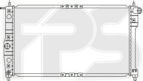 FPS FP 22 A847 - Radiator, engine cooling autospares.lv