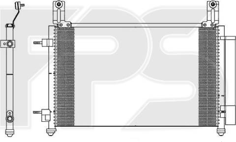 FPS FP 22 K59-X - Condenser, air conditioning autospares.lv