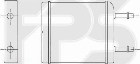 FPS FP 22 N72 - Heat Exchanger, interior heating autospares.lv