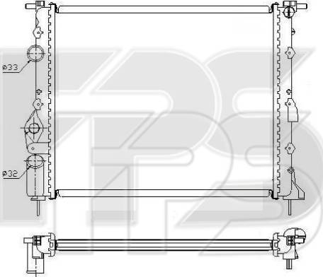 FPS FP 27 A392 - Radiator, engine cooling autospares.lv