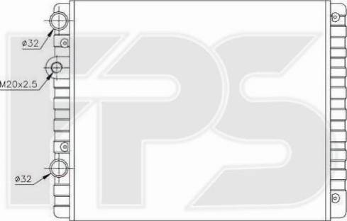 FPS FP 74 A442 - Radiator, engine cooling autospares.lv