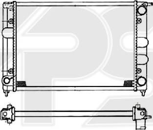 FPS FP 74 A451 - Radiator, engine cooling autospares.lv