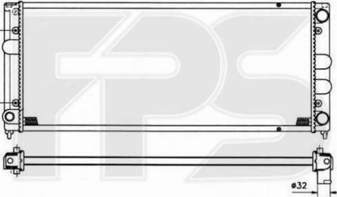 FPS FP 74 A436 - Radiator, engine cooling autospares.lv