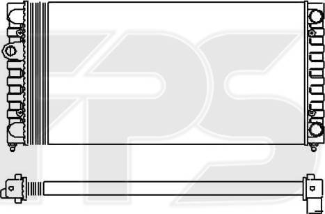 FPS FP 74 A430 - Radiator, engine cooling autospares.lv