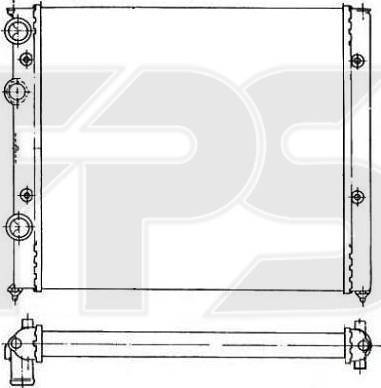 FPS FP 74 A432 - Radiator, engine cooling autospares.lv