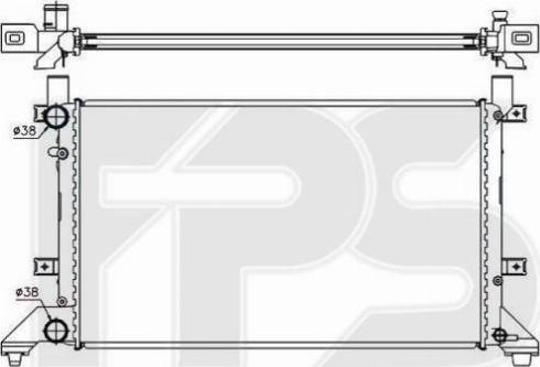 FPS FP 74 A755-X - Radiator, engine cooling autospares.lv