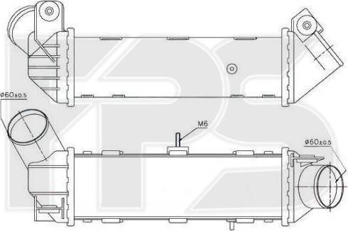 FPS FP 74 T54 - Intercooler, charger autospares.lv