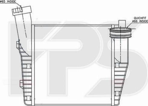 FPS FP 74 T121 - Intercooler, charger autospares.lv