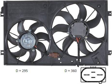 FPS FP 74 W78 - Fan, radiator autospares.lv