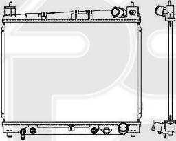 FPS FP 70 A534 - Radiator, engine cooling autospares.lv