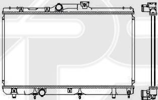 FPS FP 70 A535 - Radiator, engine cooling autospares.lv