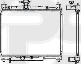 FPS FP 70 A532-X - Radiator, engine cooling autospares.lv