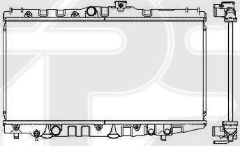 FPS FP 70 A528 - Radiator, engine cooling autospares.lv