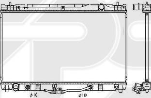 FPS FP 70 A1183-X - Radiator, engine cooling autospares.lv