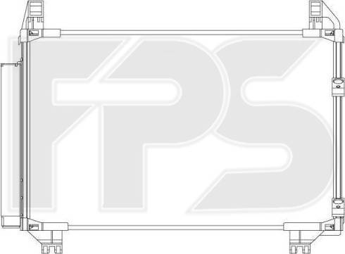 FPS FP 70 K486-X - Condenser, air conditioning autospares.lv