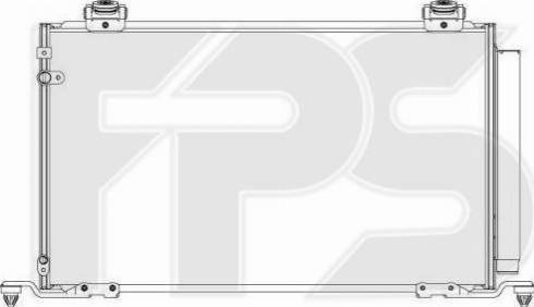 FPS FP 70 K483 - Condenser, air conditioning autospares.lv